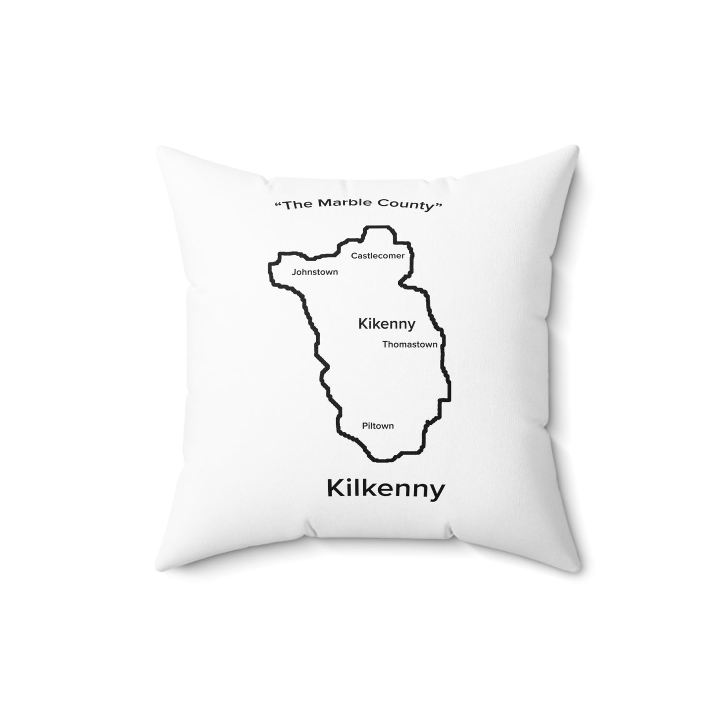 Kilkenny Spun Polyester Square Pillow White Edition 2 Sizes