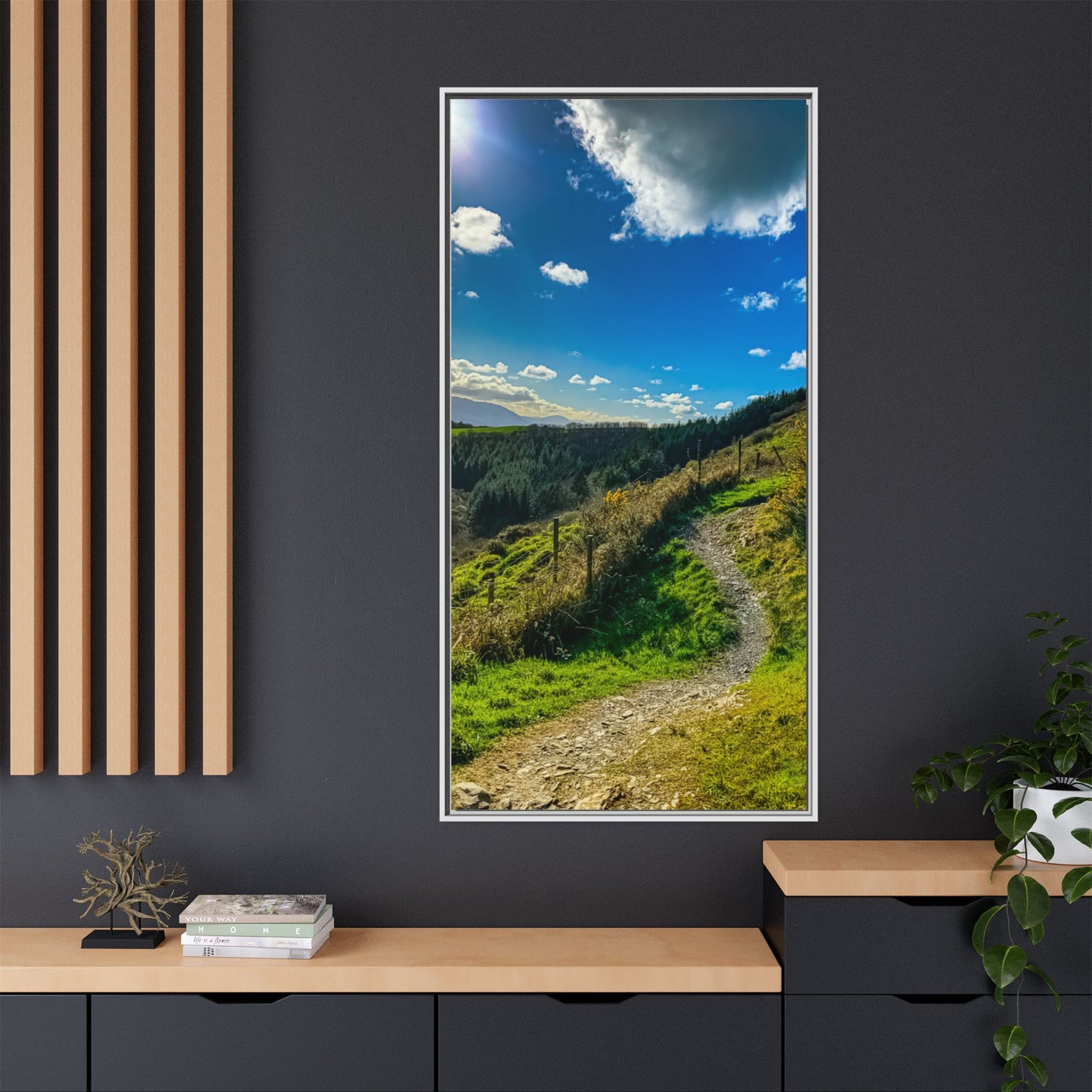 Glanageenty Forest Trail  Matte Canvas, Framed (Multi-color)