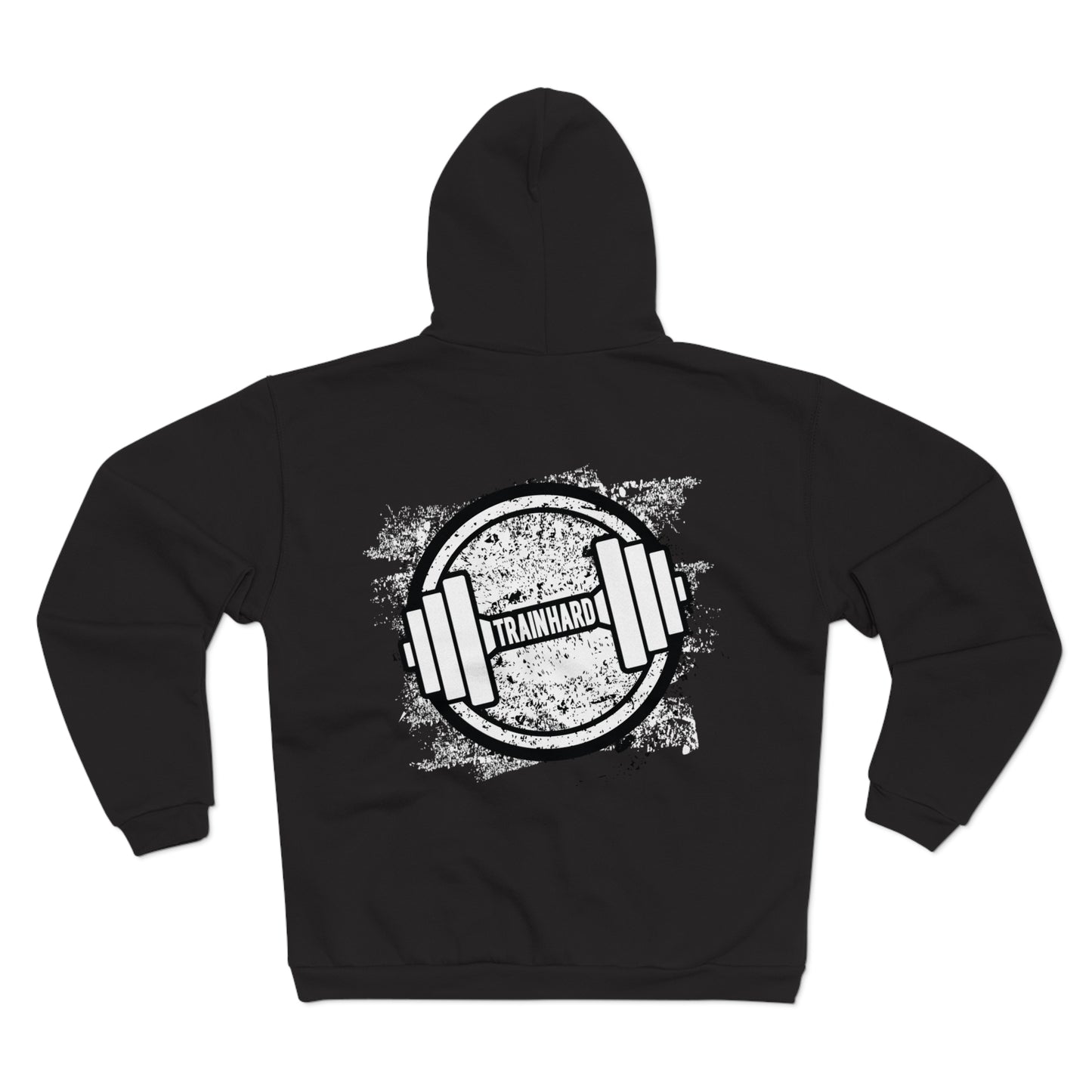 Train Hard Unisex Hooded Zip Sweatshirt | Fitness Motivation
