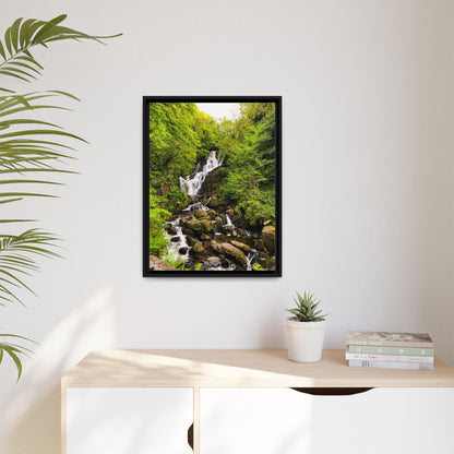 Torc Waterfall Matte Canvas, Framed (Multi-color)