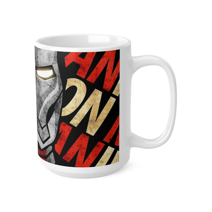 Iron Man Inspired Ceramic Coffee Mug, 11oz & 15oz - Perfect Gift for Marvel Fans