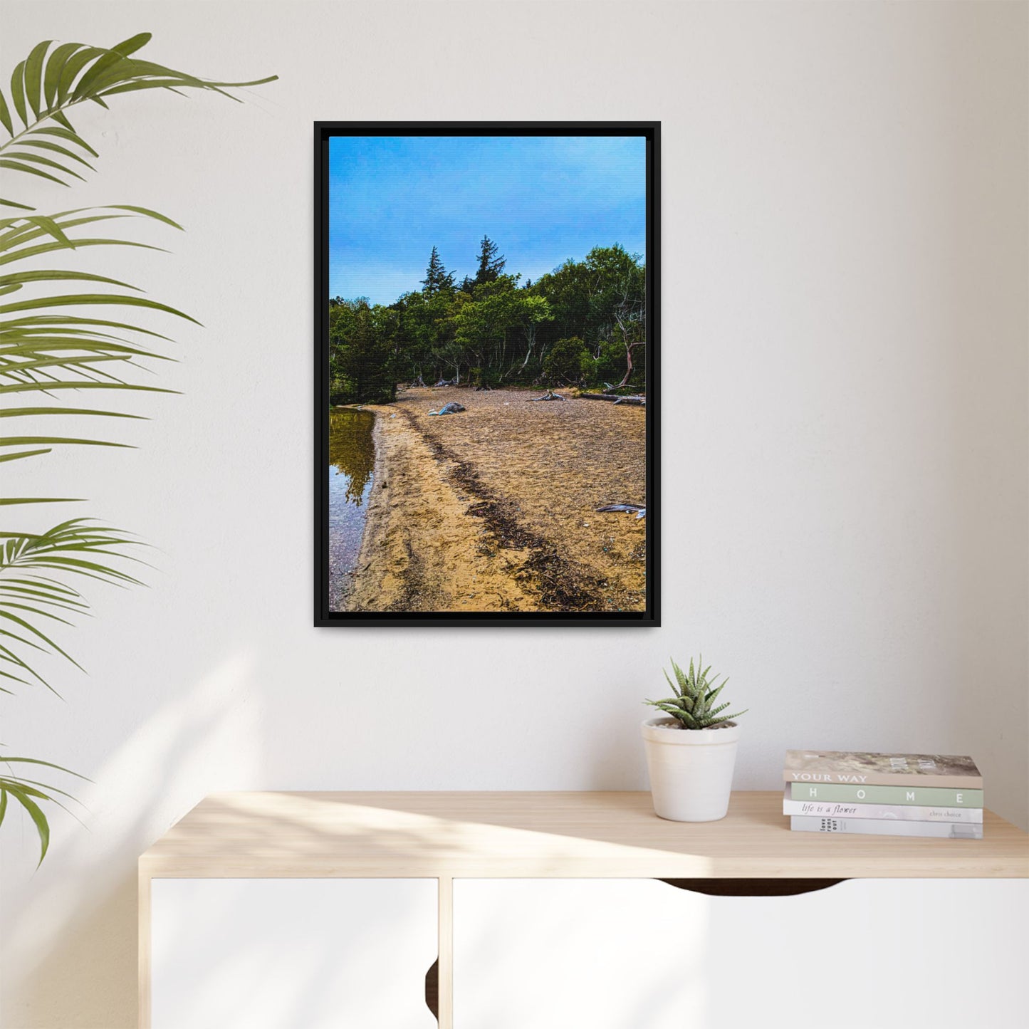 Killarney Beach Matte Canvas, Framed (Multi-color)