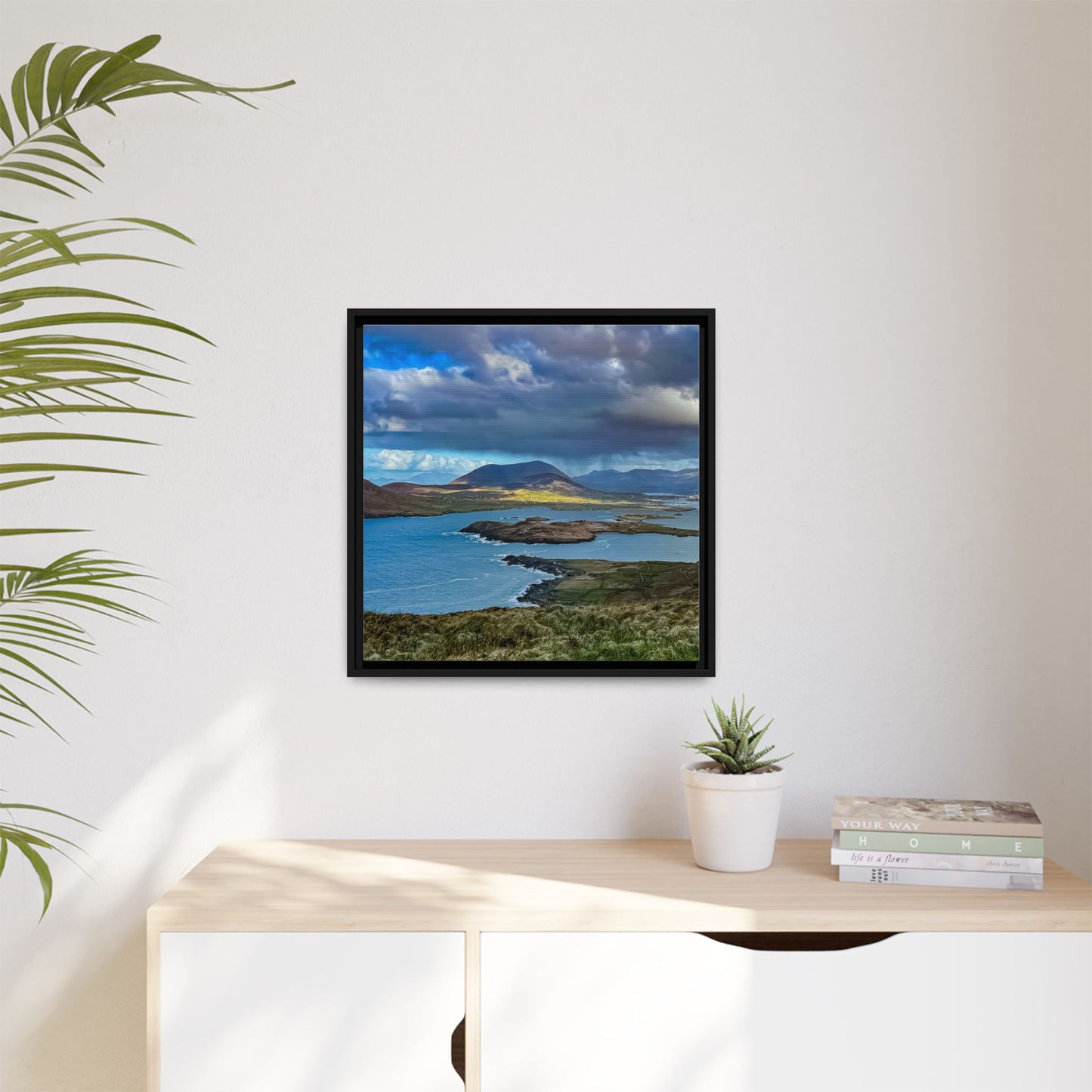 Unknown Mountain Matte Canvas, Framed (Multi-color)