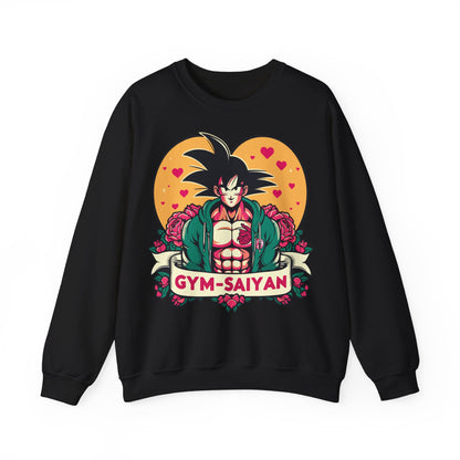 Gym-Saiyan Unisex Heavy Blend™ Crewneck Sweatshirt - Perfect for Workout Lovers