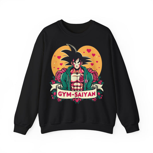 Gym-Saiyan Unisex Heavy Blend™ Crewneck Sweatshirt - Perfect for Workout Lovers