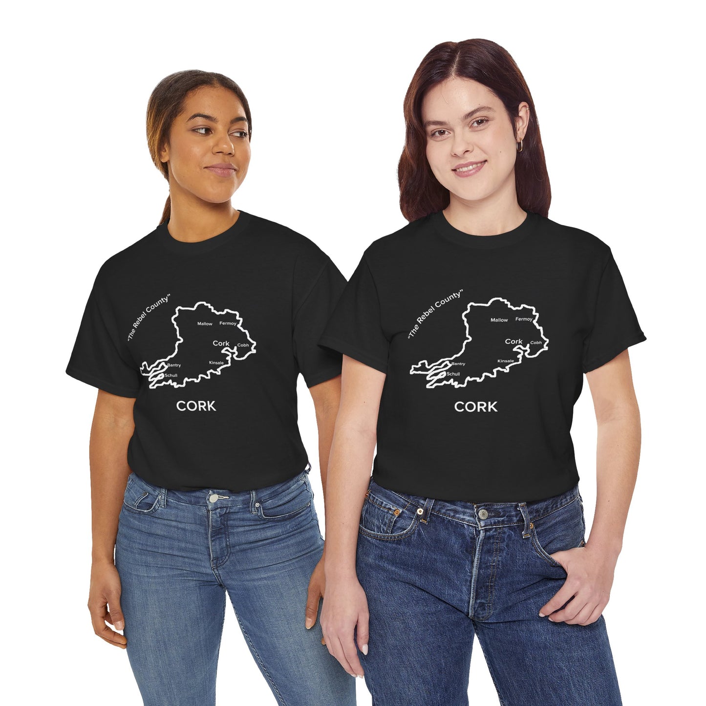 Cork Unisex Heavy Cotton T-Shirt Black Edition