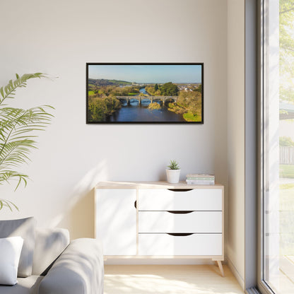 Listowel Bridge Matte Canvas, Framed (Multi-color)