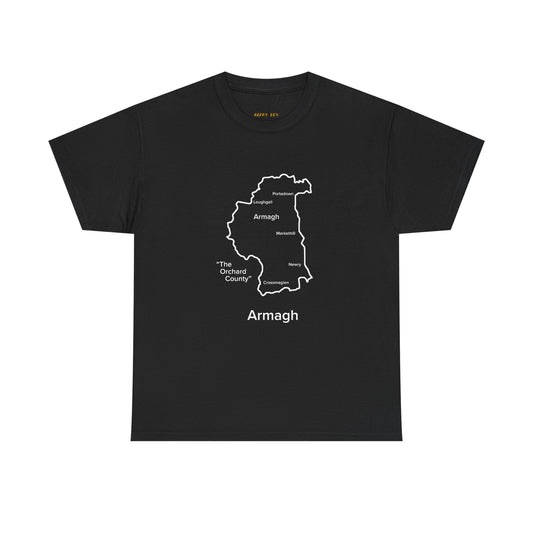 Armagh Unisex Heavy Cotton T-Shirt Black Edition