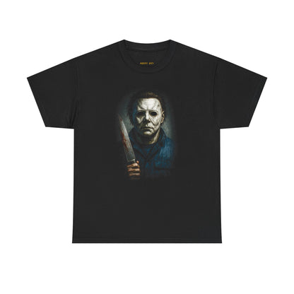 Horror Mask Knife Graphic Tee