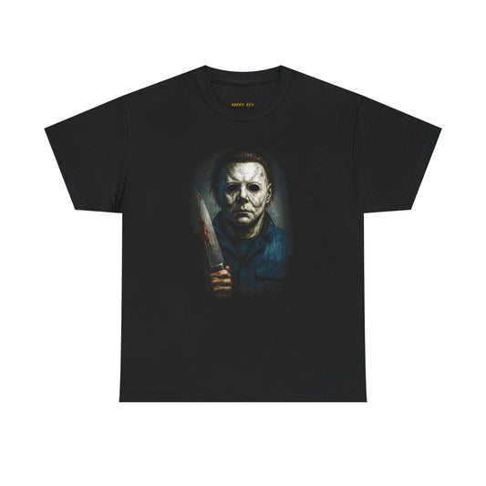 Horror Mask Knife Graphic Tee