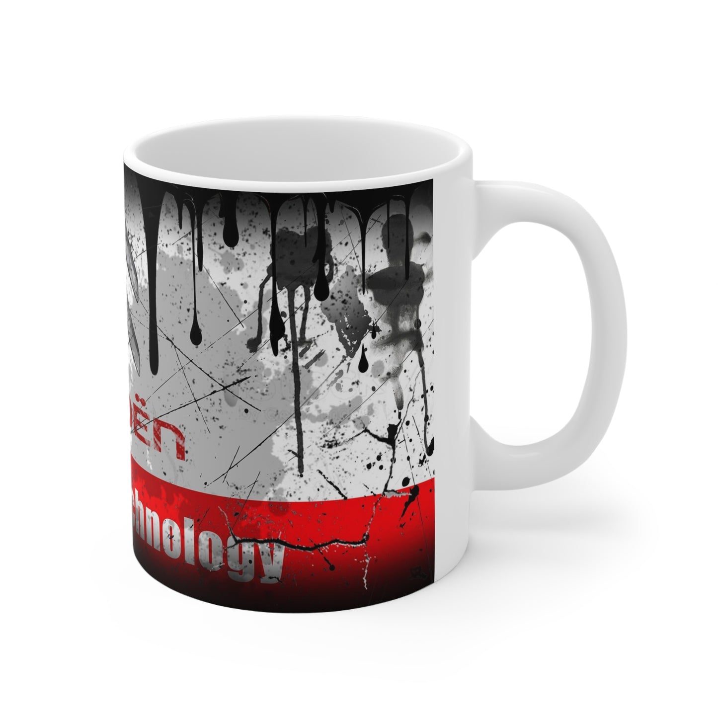 Graffiti Style Ceramic Coffee Cup - 11oz & 15oz - Urban Art Design