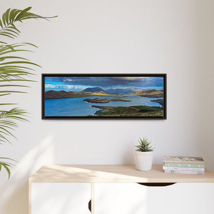 Unknown Mountain Matte Canvas, Framed (Multi-color)