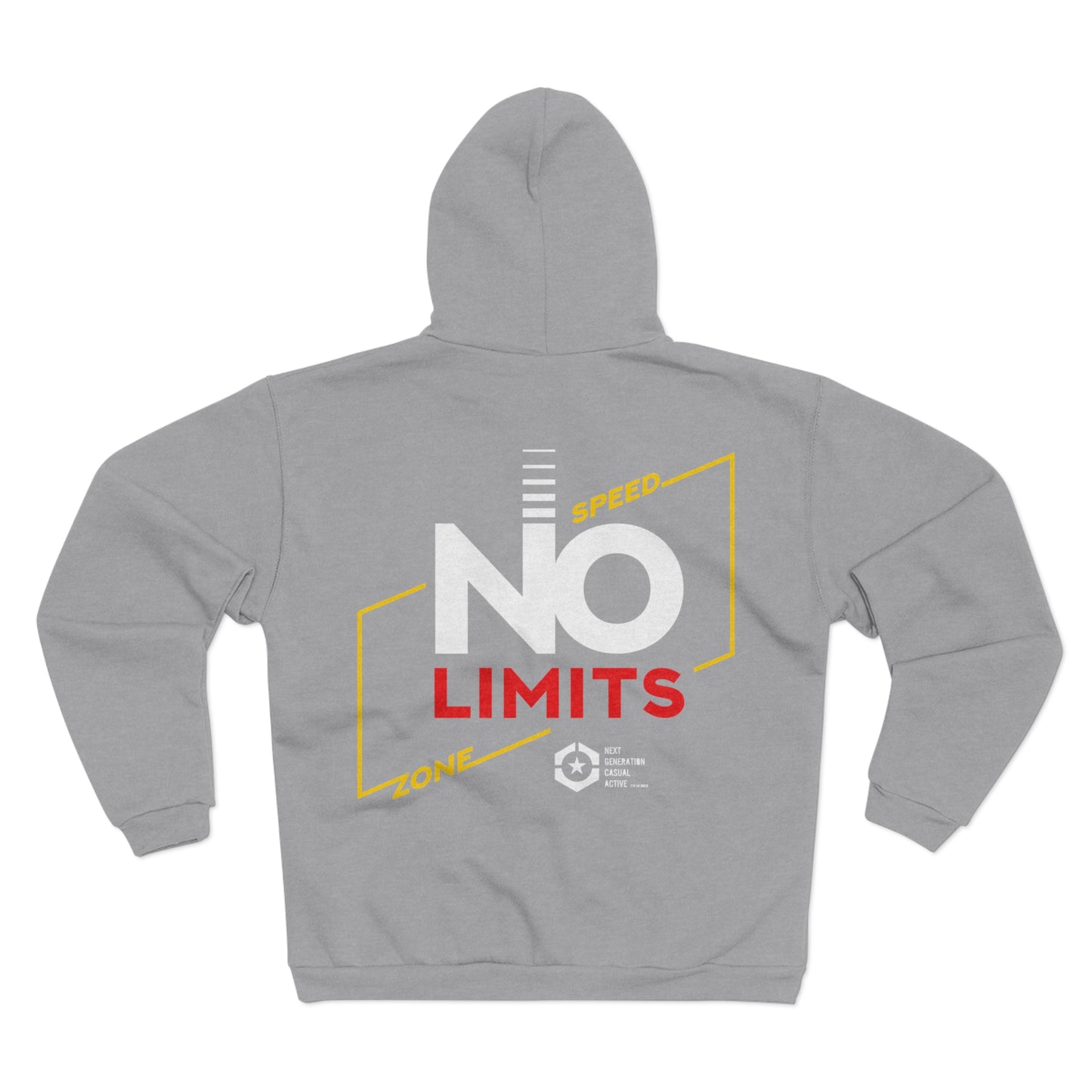 No Limits Unisex Hooded Zip Sweatshirt - Stylish & Comfortable Athleisure Wear
