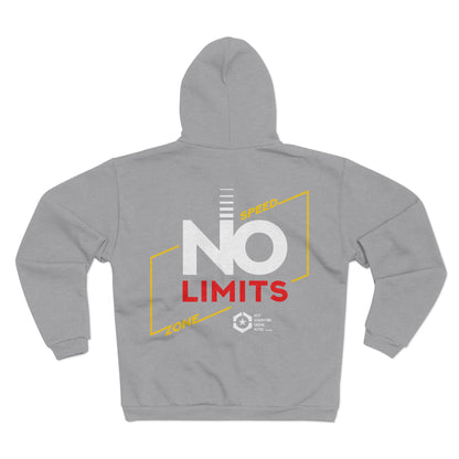 No Limits Unisex Hooded Zip Sweatshirt - Stylish & Comfortable Athleisure Wear
