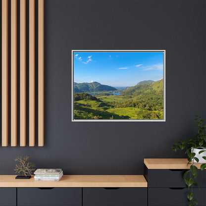 Ladies View Spring Matte Canvas, Framed (Multi-color)