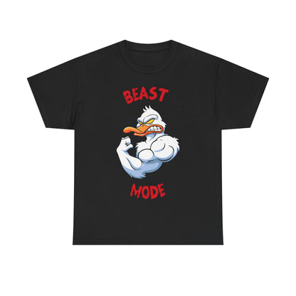 Beast Mode Unisex Heavy Cotton Tee - Funny Workout Shirt Black