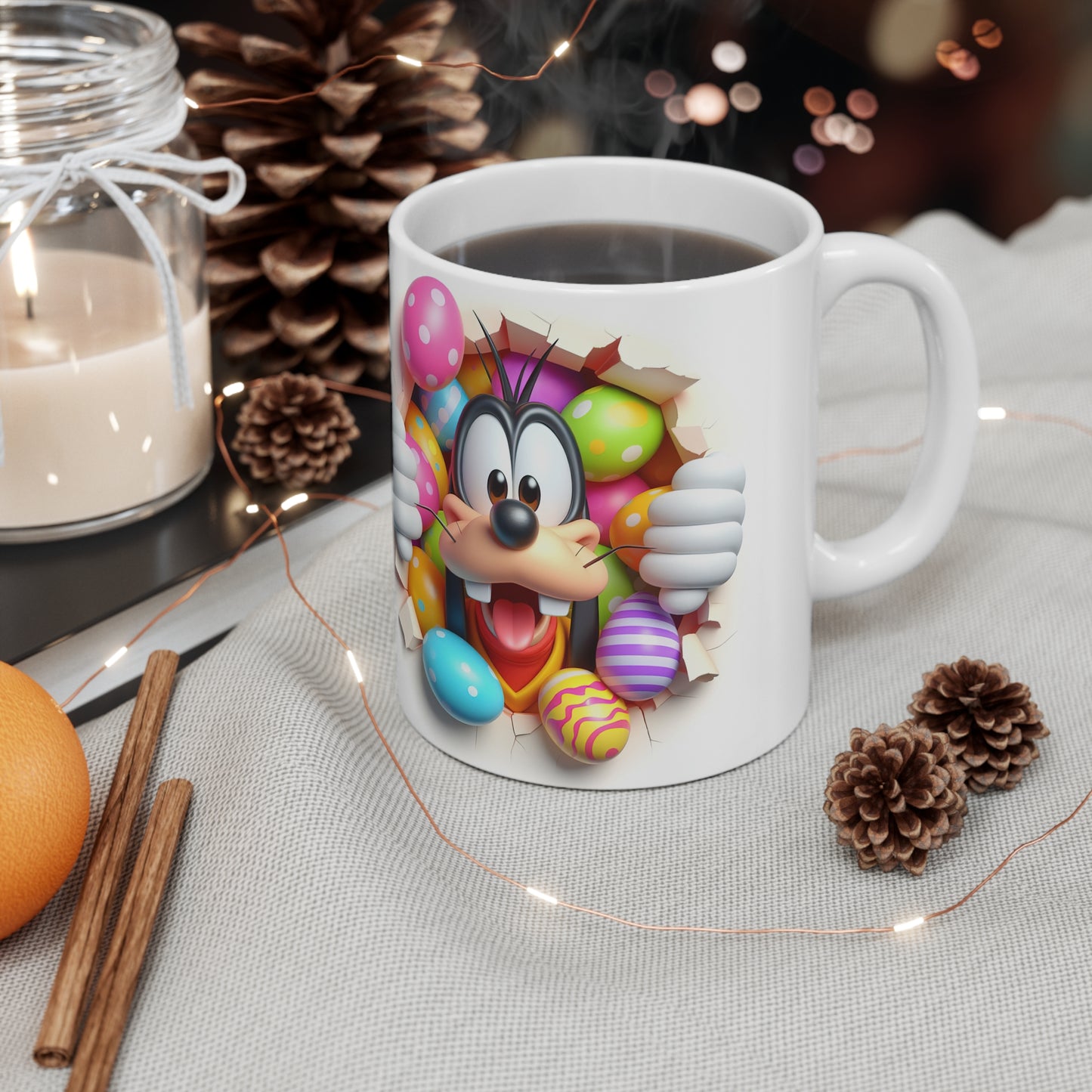 Colorful Cartoon Character Easter Coffee Mug - 11oz & 15oz
