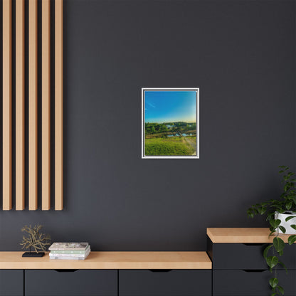 Zageres Lake Matte Canvas, Framed (Multi-color)