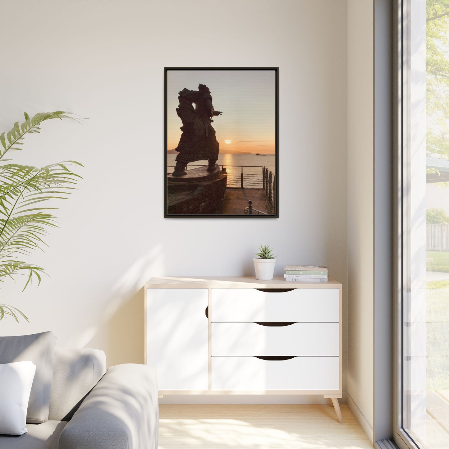 Fenit Matte Canvas, Framed (Multi-color)