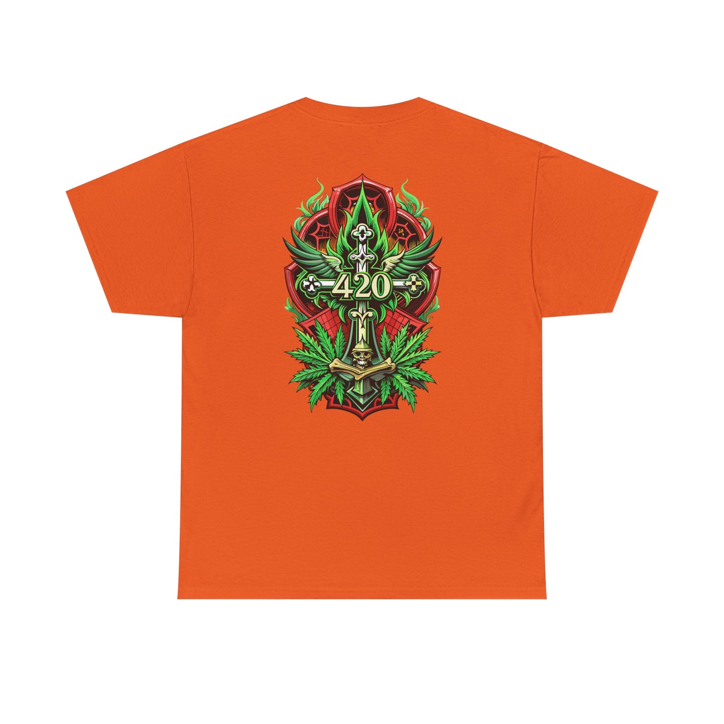 420 Cannabis Shield T-Shirt – Marijuana Leaf Stoner Graphic Tee
