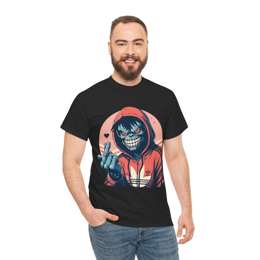 Edgy Graphic Tee for Casual Wear - Unisex Heavy Cotton Tee