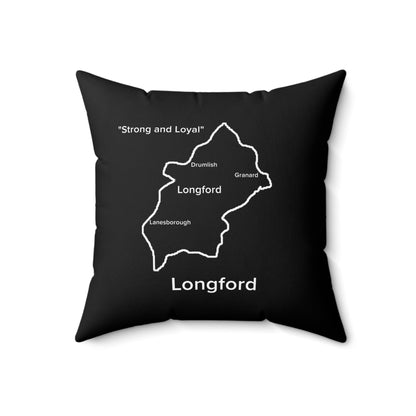 Longford Spun Polyester Square Pillow Black Edition 4 Sizes
