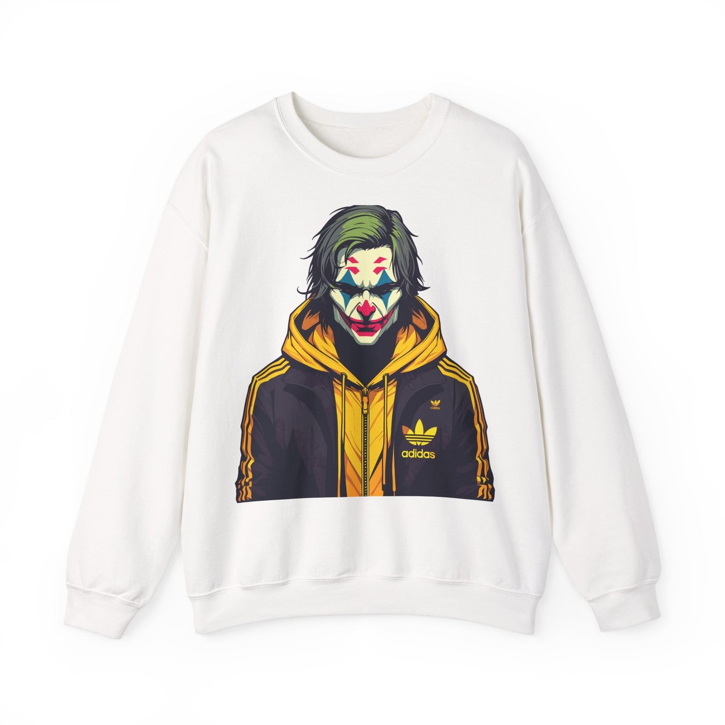 Graphic Crewneck Sweatshirt – Edgy Streetwear with Bold Art Design