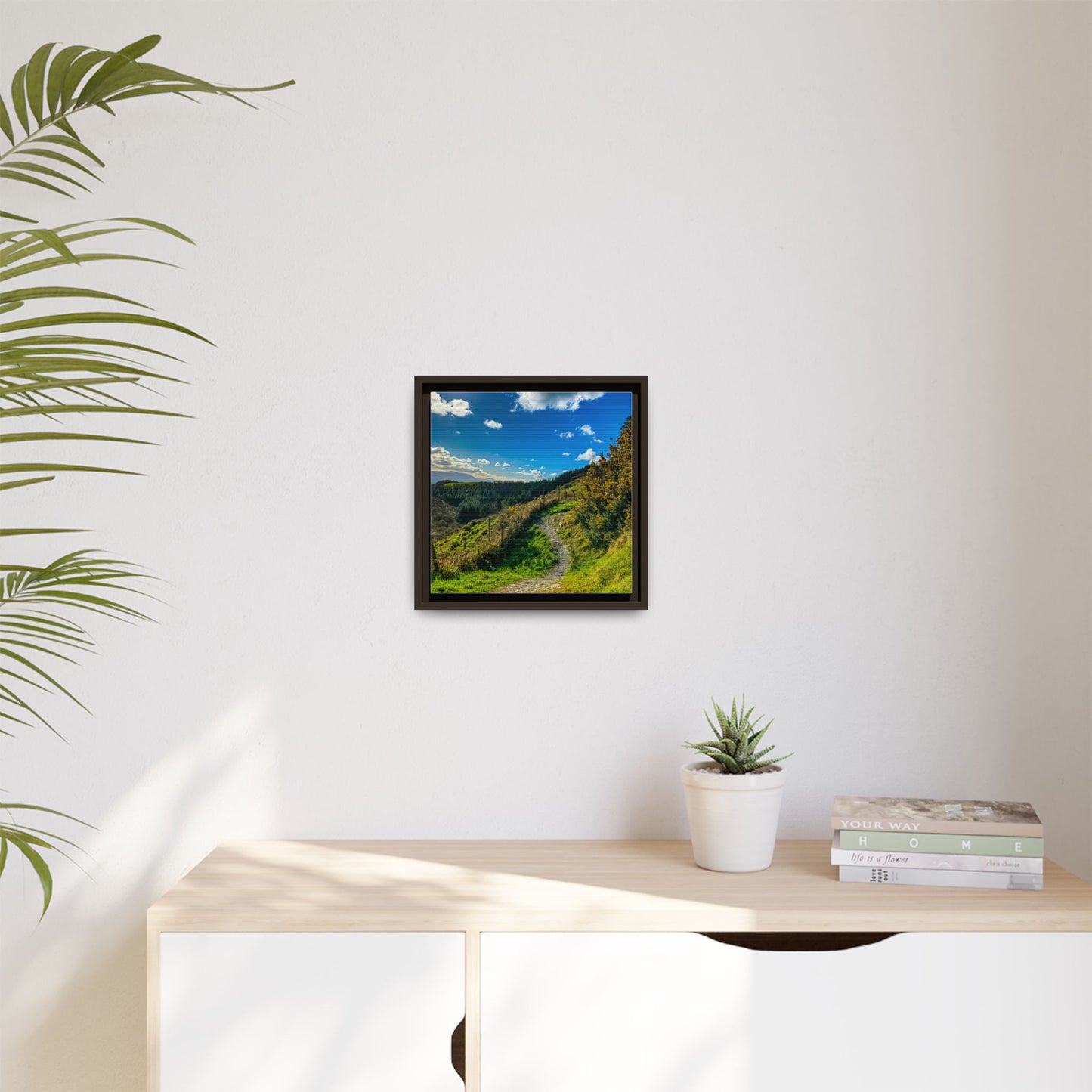 Glanageenty Forest Trail Matte Canvas, Framed (Multi-color)