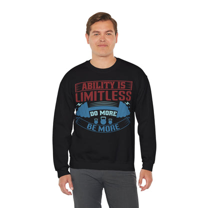 Limitless Ability Unisex Heavy Blend™ Crewneck Sweatshirt Motivational Fitness