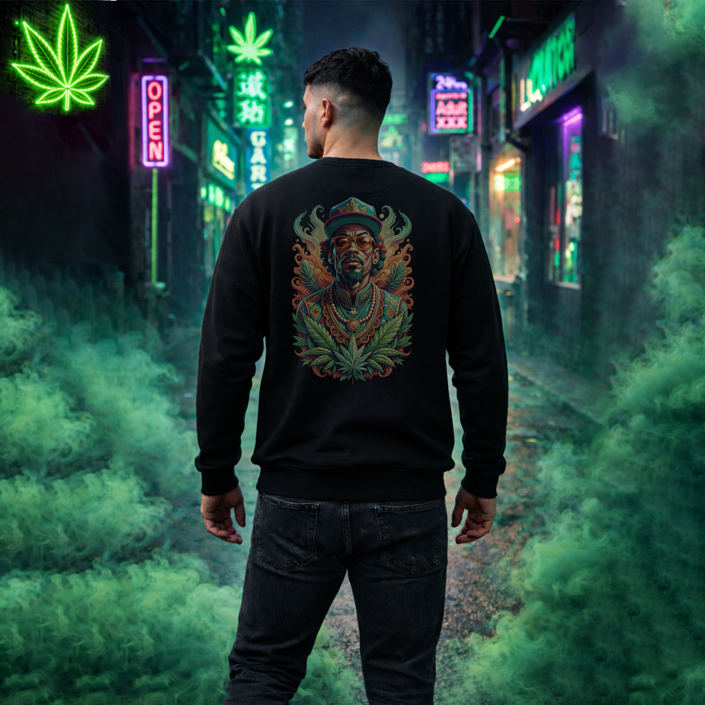 Reggae Lion — Rasta Portrait Graphic Sweatshirt