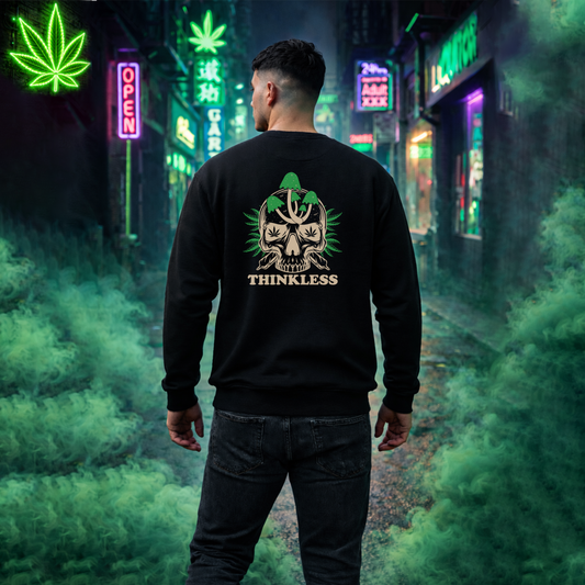 Mushroom Skull 'THINKLESS' Sweatshirt