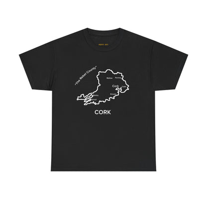 Cork Unisex Heavy Cotton T-Shirt Black Edition
