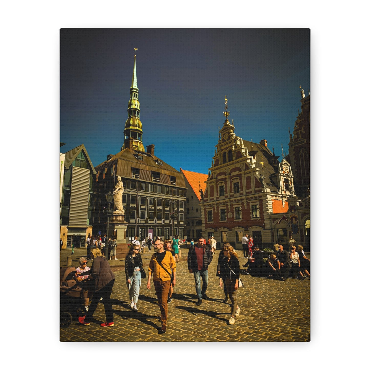 Riga Oldtown Matte Canvas, Stretched, 1.25"