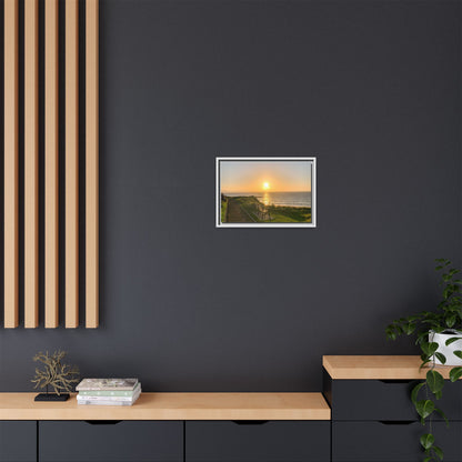 Sunset in Ballybunion 2 Matte Canvas, Framed (Multi-color)