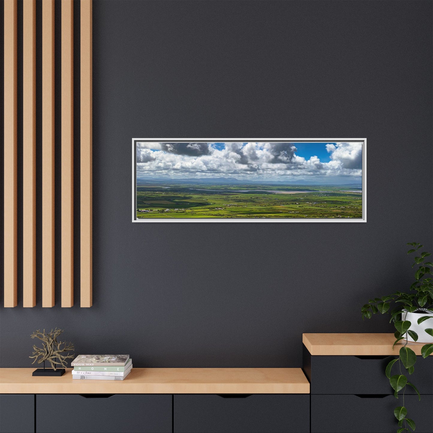 Kerry Panorama Matte Canvas, Framed (Multi-color)