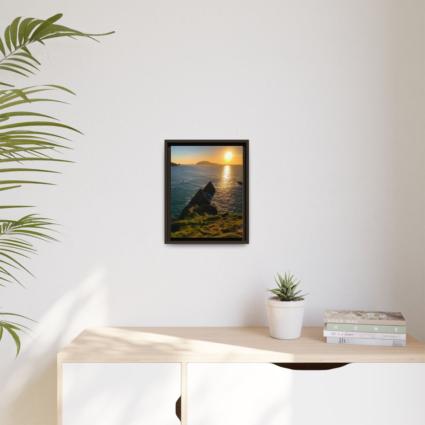 Dunquin Pier Matte Canvas, Framed (Multi-color)