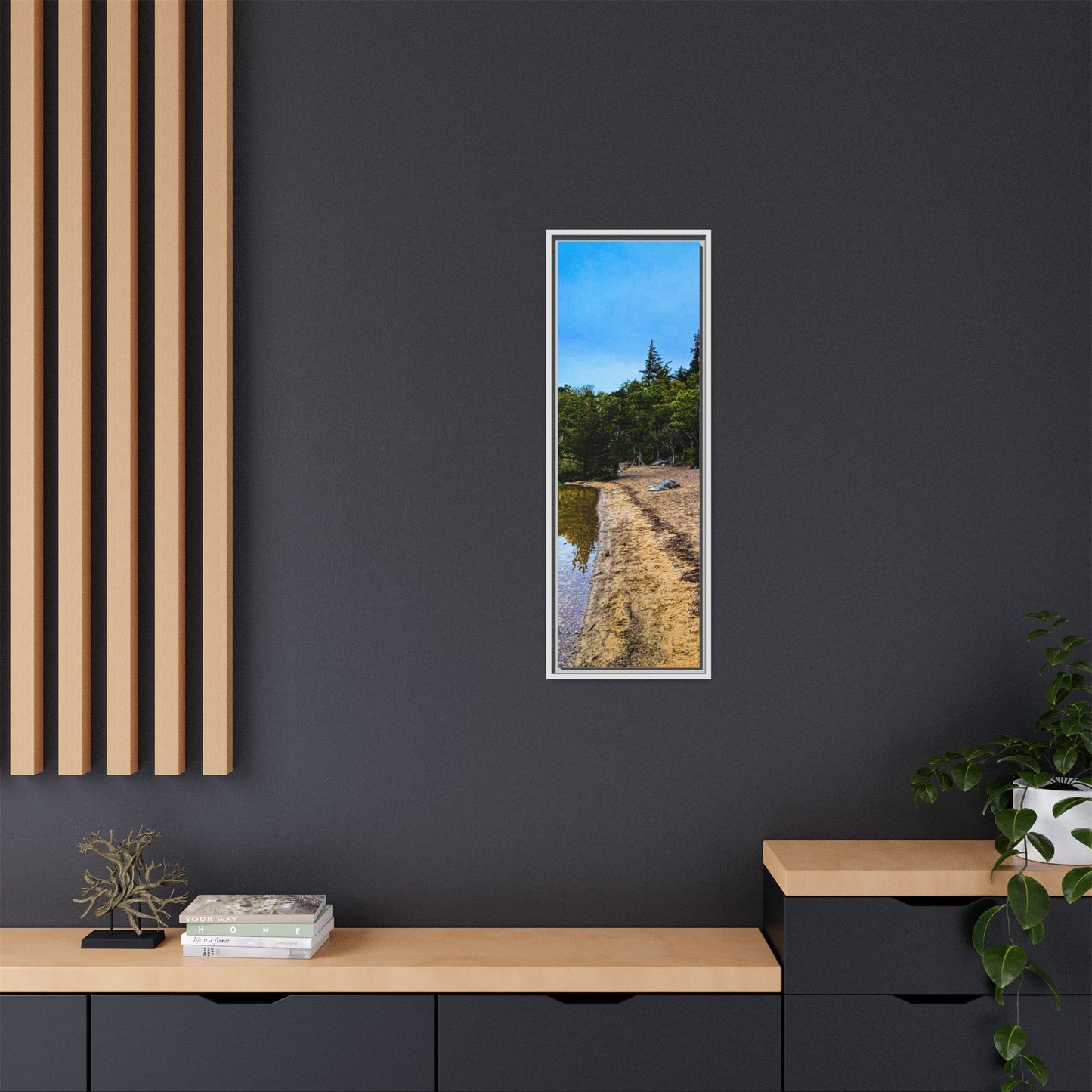 Killarney Beach Matte Canvas, Framed (Multi-color)