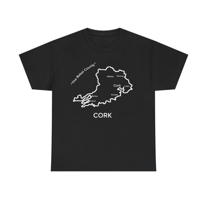 Cork Unisex Heavy Cotton T-Shirt Black Edition