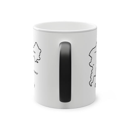 Offaly Magic Mug: Color - Changing Coffee Cup with Artistic Map Design