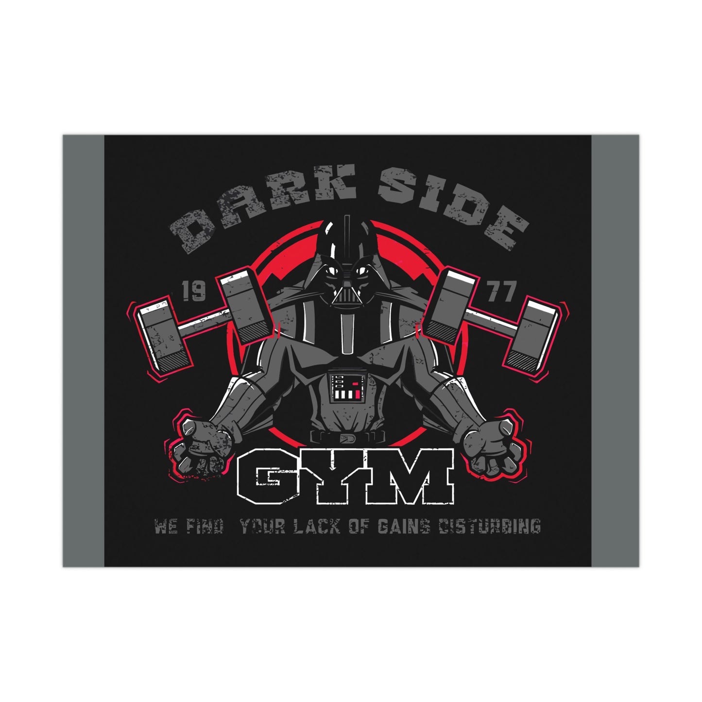 Gym Motivation Matte Poster - Dark Side Fitness Art