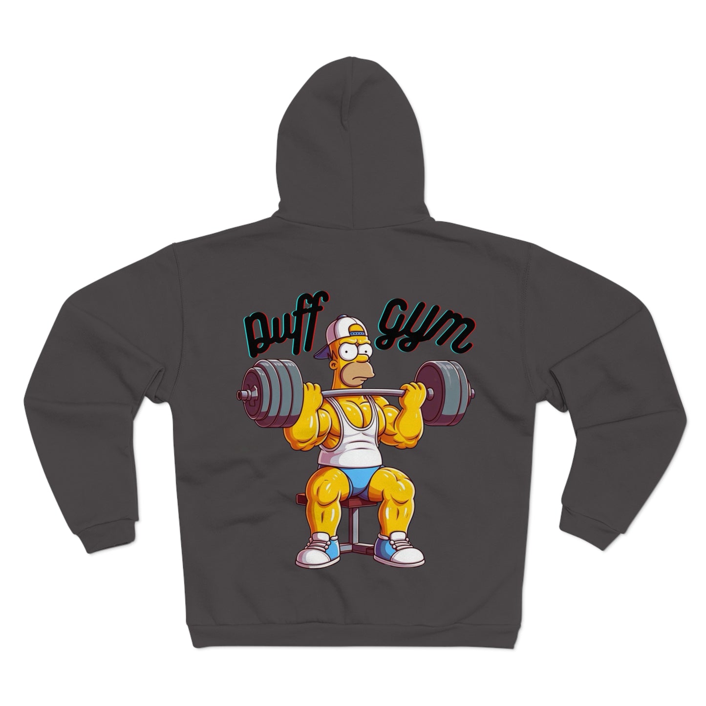 Puff Gym Unisex Hooded Zip Sweatshirt - Fitness Enthusiast Hoodie