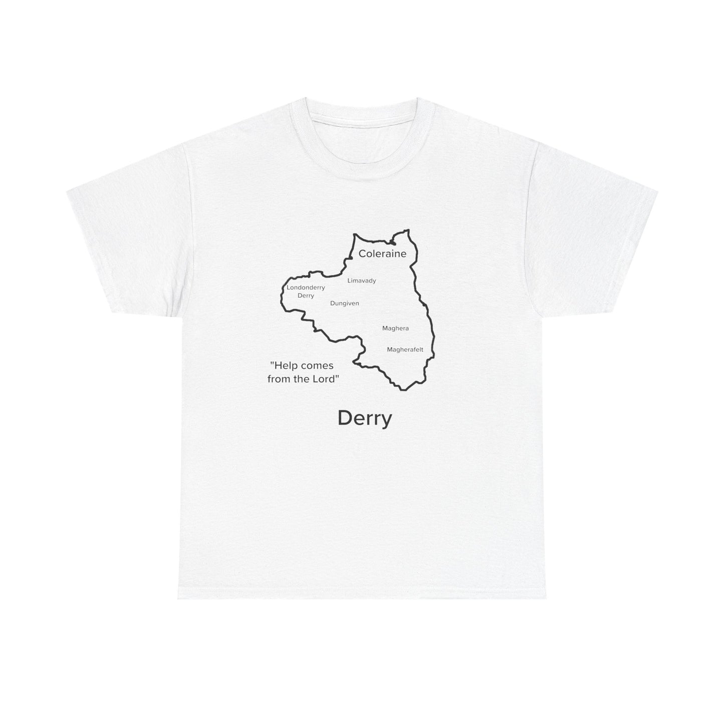 Derry Unisex Heavy Cotton Tee White Edition