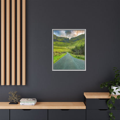 Gleniff Horseshoe Matte Canvas, Framed (Multi-color)