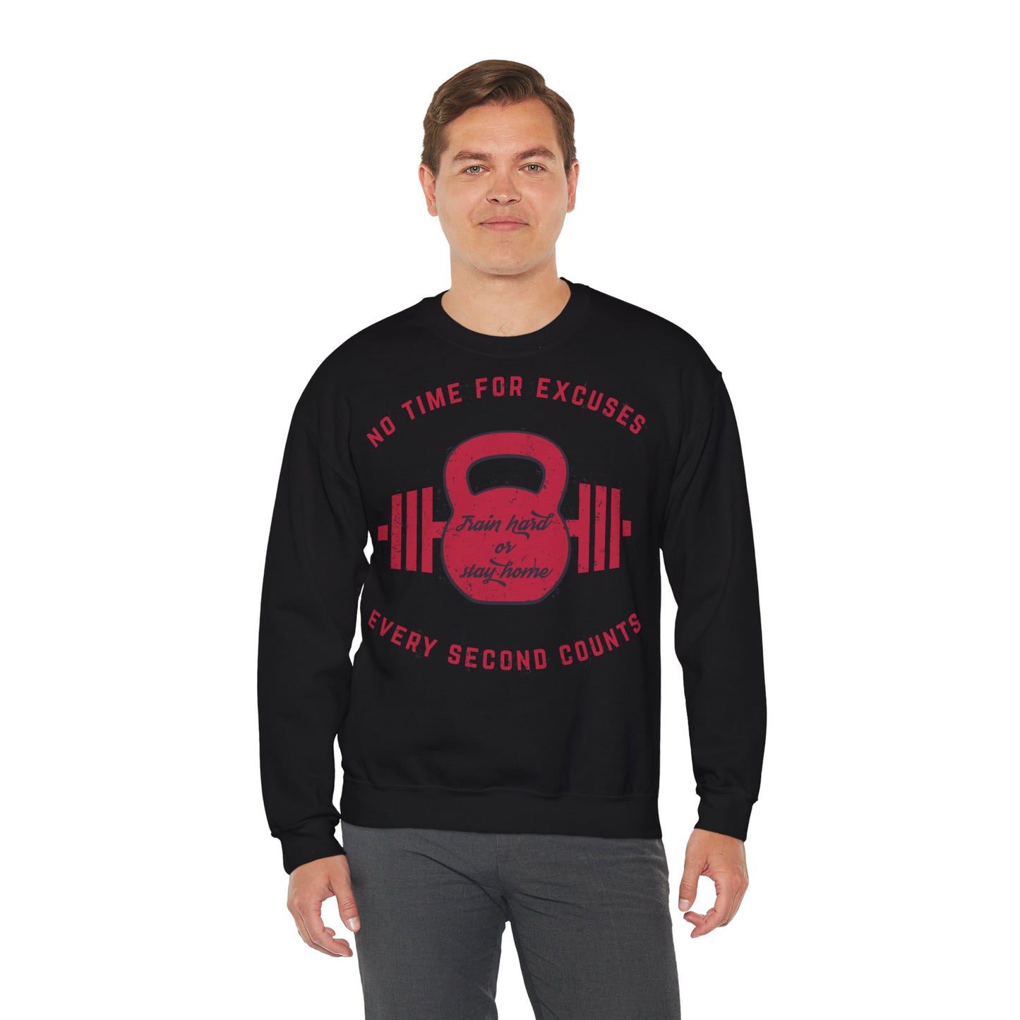 No Time For Excuse Unisex Heavy Blend™ Crewneck Sweatshirt