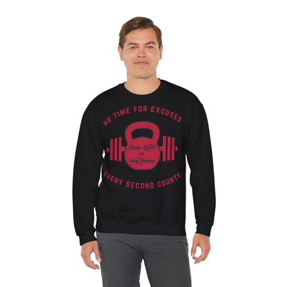No Time For Excuse Unisex Heavy Blend™ Crewneck Sweatshirt
