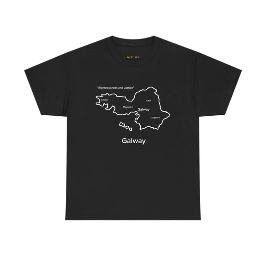 Galway Unisex Heavy Cotton T-Shirt Black Edition
