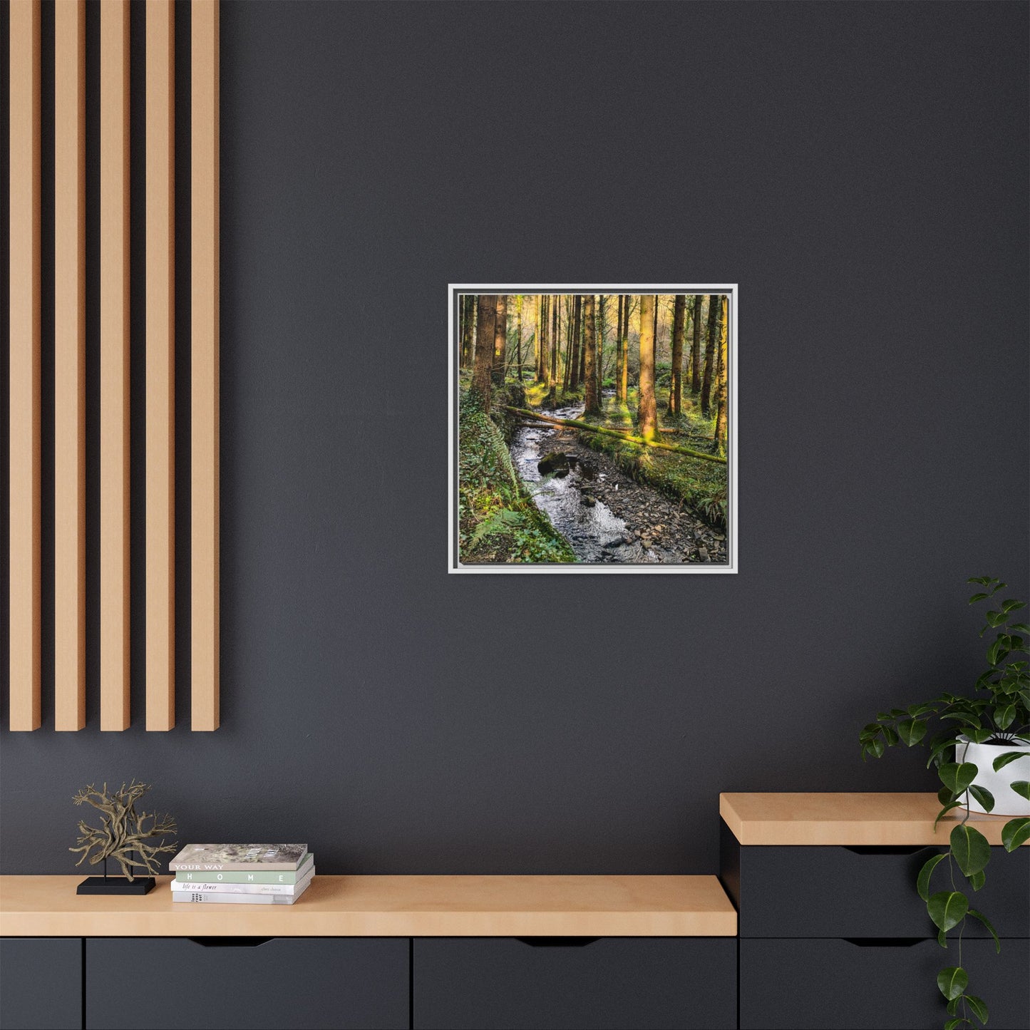Glanageenty Forest Trail 2 Matte Canvas, Framed (Multi-color)