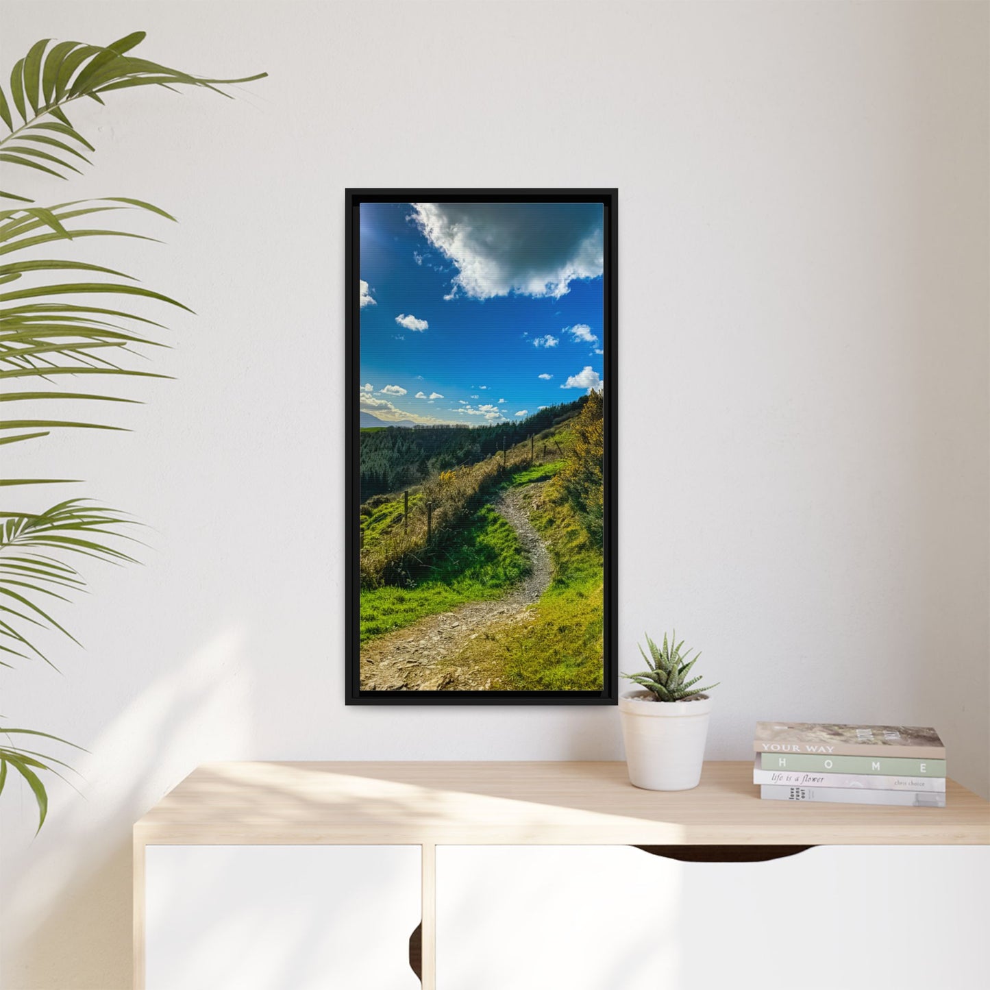 Glanageenty Forest Trail Matte Canvas, Framed (Multi-color)