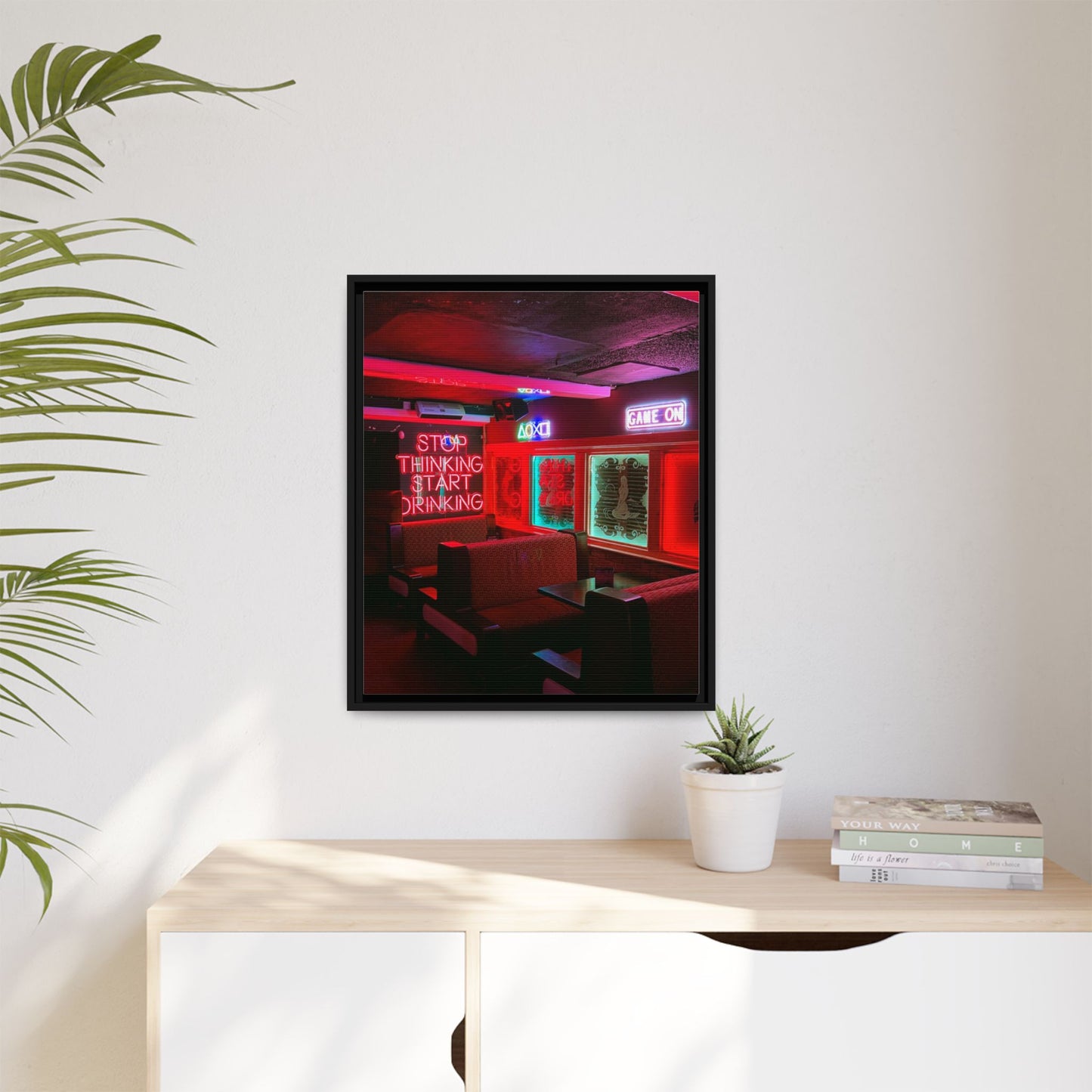 The Mermaids Night Club Matte Canvas, Framed (Multi-color)