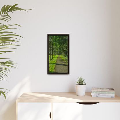 Listowel Town Park Matte Canvas, Framed (Multi-color)
